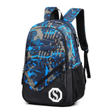 Luminous Zipper School Backpack for Teenagers
