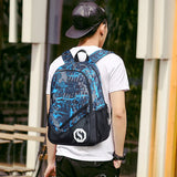 Luminous Zipper School Backpack for Teenagers