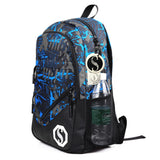 Luminous Zipper School Backpack for Teenagers
