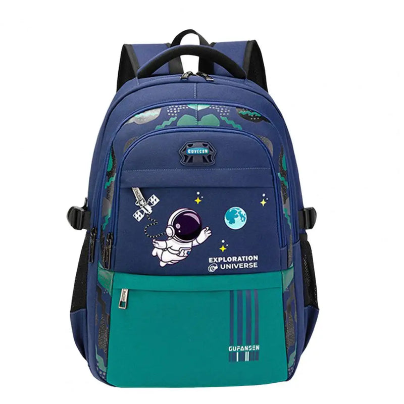 Student Backpack Cartoon Schoolbag Adjustable Strap Zipper Large Capacity