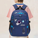 Student Backpack Cartoon Schoolbag Adjustable Strap Zipper Large Capacity