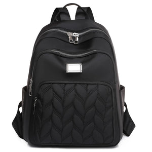 Quilted School Backpack Purse for Women Girls Travel Daypack