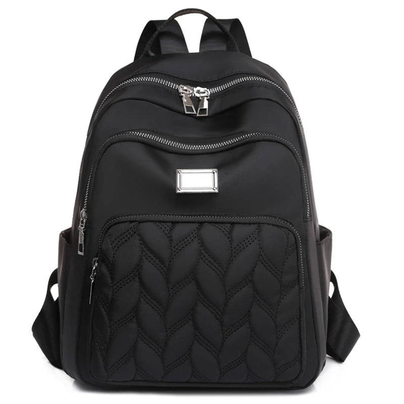 Quilted School Backpack Purse for Women Girls Travel Daypack