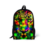 Animal Cat Printing School Backpack Set for Teenage Boys Girls