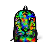 Animal Cat Printing School Backpack Set for Teenage Boys Girls