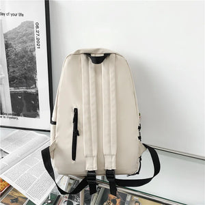 Canvas School Backpack for Teenage Girl Women's Rucksack