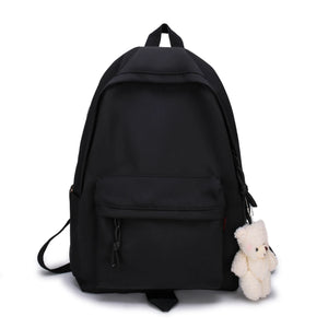 Canvas School Backpack for Teenage Girl Casual School Bag Women's Rucksack