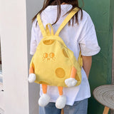 Cheese Schoolbag Student Daypack Female Book Bags Travel Daypack