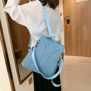 Waterproof Nylon Women Backpack Anti-Theft Female Bag Girls Shoulder