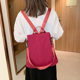 Waterproof Nylon Women Backpack Anti-Theft Female Bag Girls Shoulder