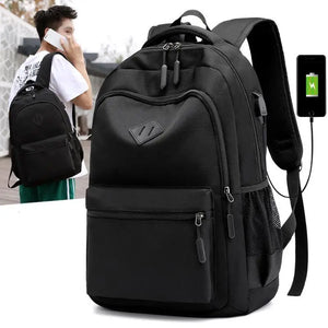 School Backpack USB Charging Port Bag Large Capacity Boys Girls