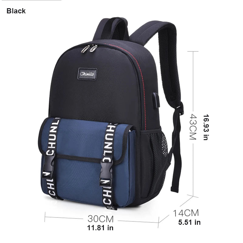 School Backpack With USB Large Capacity Girls School Bags For Teenage Children