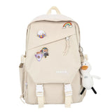 Nylon School Backpack for Teen Girls Women Ladies Casual Travel Bags