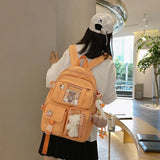 Teen Girls Women School Backpack Student Bookbag