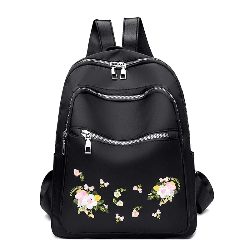 Teenage Girl School Backpack Nylon Waterproof Shoulder Bag Mochila Feminina