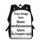 Skull Rose Print School Backpack for Teenagers