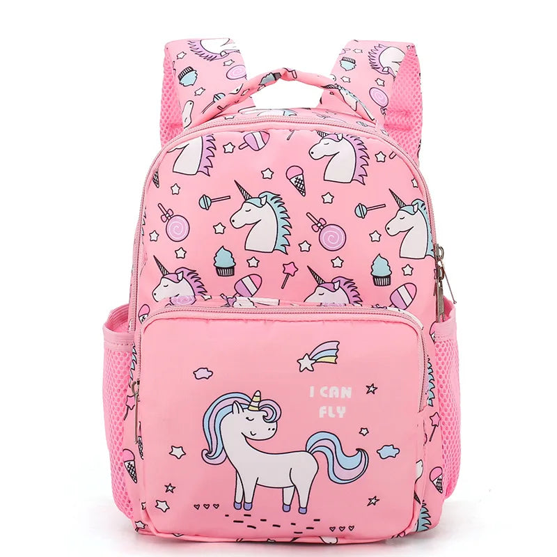 Kids School Bag Backpack Boys Girls 3-12 Years Old Cartoon Book Bag
