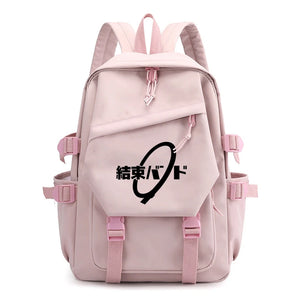 School Bag Bocchi The Rock Women's Backpack Pink Light Shoulders Bags Hot Anime