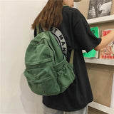 Girls School Backpack Women Bookbags Canvas Bag Large Capacity