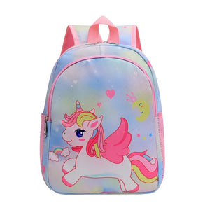 Pink Unicorn Waterproof Backpack for Girls