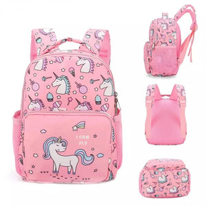 Pink Unicorn Waterproof Backpack for Girls