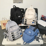 Waterproof Nylon Backpack Large Capacity School Bag for Teenager Boys Girls Men