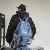 Waterproof Nylon Backpack Large Capacity School Bag for Teenager Boys Girls Men