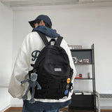 Waterproof Nylon Backpack Large Capacity School Bag for Teenager Boys Girls Men
