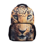 3D Animal Leopard Backpack Computer Bag Mochila Feminina Bagpack