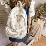 Floral Prints School Bag Large Capacity Teen Shoulder Laptop Travel Girl