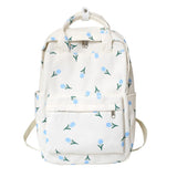 Floral Prints School Bag Teenager Shoulder Bag for Girl