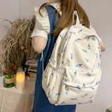 Floral Prints School Bag Teenager Shoulder Bag for Girl