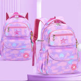 Girls Waterproof School Backpack Orthopedic Kids Book Bag