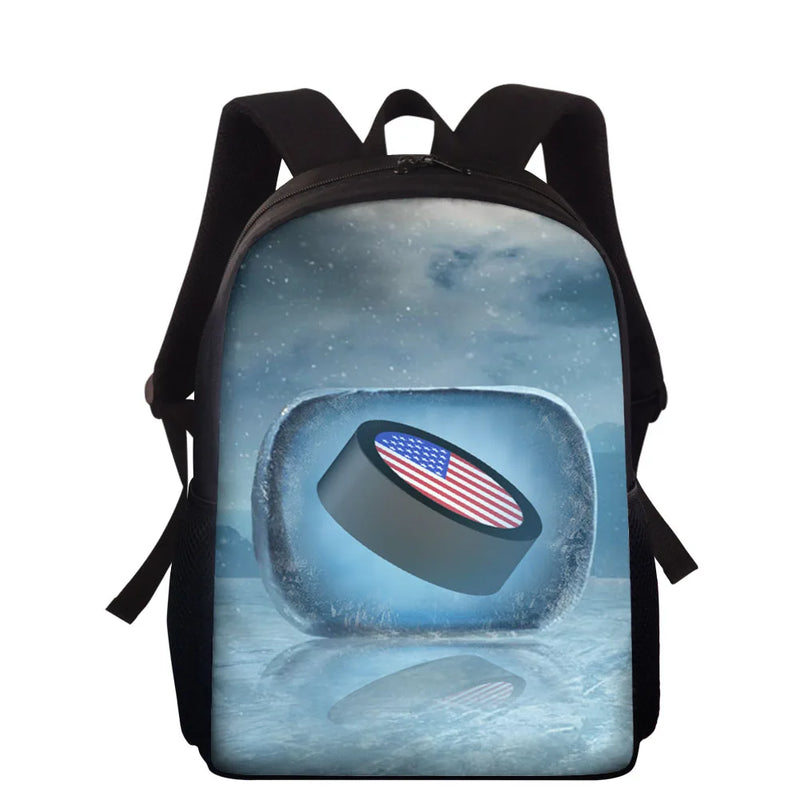 Teenager School Bag American Football Basketball Baseball Hockey Print