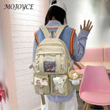 Large Capacity School Bags Zipper Multi-Layer Daypacks
