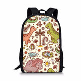 Orthopedic Children Dinosaur Print School Backpacks for Kids