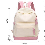 Solid Backpack for Teenage Girls Big Capacity School Backpack