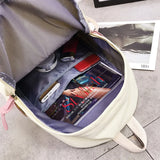Solid Backpack for Teenage Girls Big Capacity School Backpack