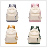 Solid Backpack for Teenage Girls Big Capacity School Backpack