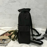 Solid Large Capacity Women College Book Bag Travel Rucksack