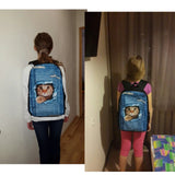 Boys 3D Football Print School Bag Kids Backpack Men Child Bookbag