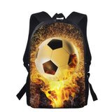 3D Football Print School Kids Bag Kindergarten Backpack Boys