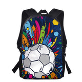 3D Football Print School Kids Bag Kindergarten Backpack Boys