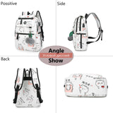 Girls Laptop Backpack with USB, Cat School Bag Pack