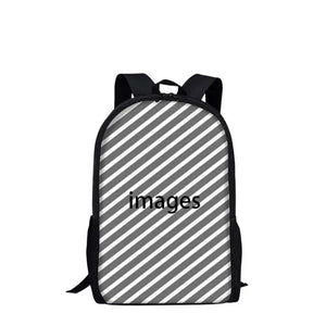 3D Animals Owl Fox Print School Bag for Boys