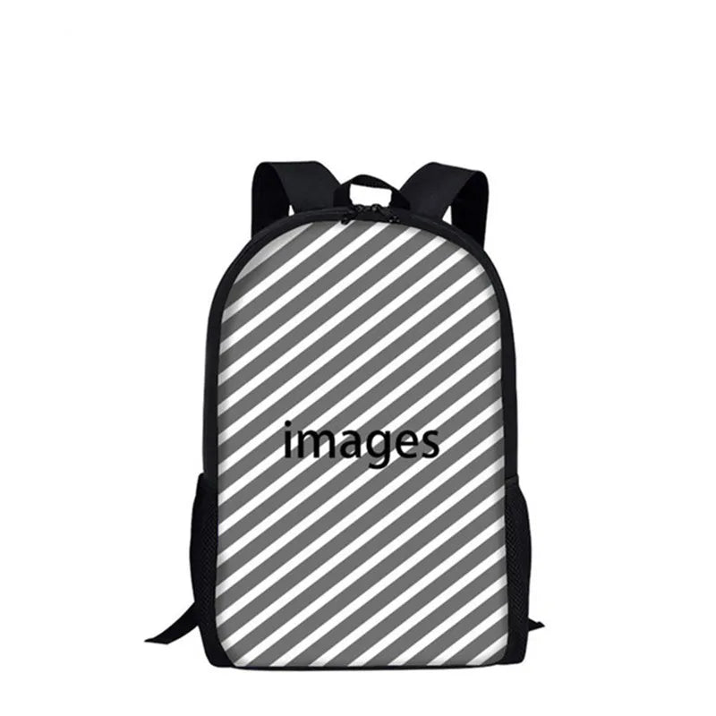 3D Animals Owl Fox Print School Bag for Boys