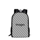 3D Animals Owl Fox Print School Bag for Boys