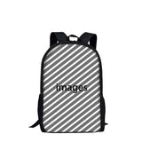 3D Animals Owl Fox Print School Bag for Boys