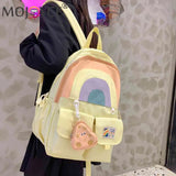 School Books Bags College Student Bookbag Casual Large Capacity for Teenage Girl