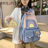 School Books Bags College Student Bookbag Casual Large Capacity for Teenage Girl